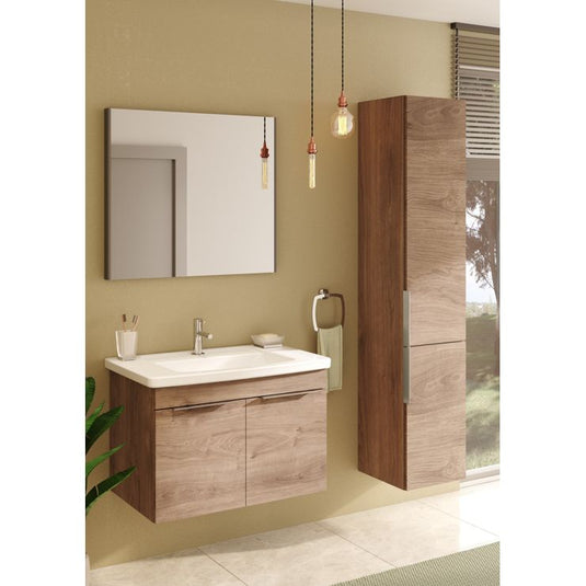 VitrA 820x695mm Rectangular Mirror - Brushed Chrome - 66906 - Envy Bathrooms Ltd
