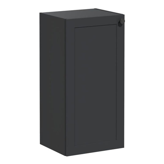 VitrA Root Classic 40cm 1 Door Lower/Base Unit (LH Hinge) | Matt Graphite | 68549 - Envy Bathrooms Ltd