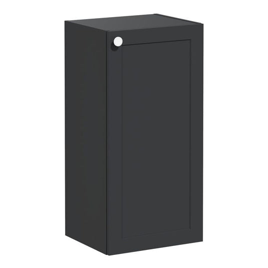 VitrA Root Classic 40cm 1 Door Lower/Base Unit (RH Hinge) | Matt Graphite | 68556 - Envy Bathrooms Ltd