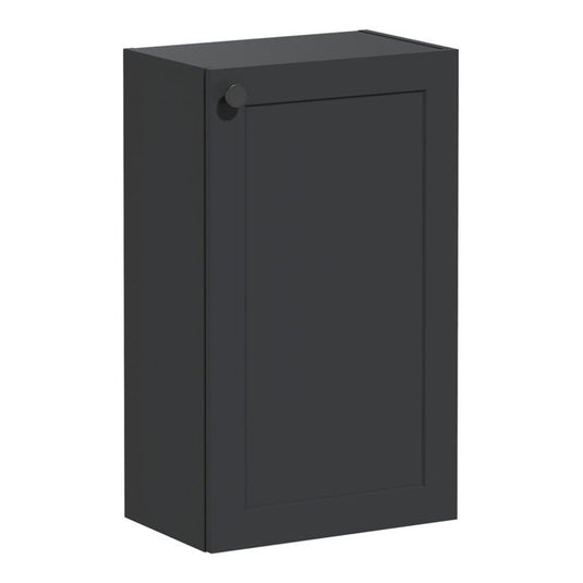 VitrA Root Classic 40cm 1 Door Slim Lower/Base Unit (RH Hinge) | Matt Graphite | 68570 - Envy Bathrooms Ltd