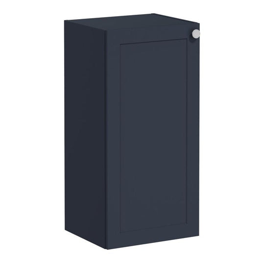 VitrA Root Classic 40cm 1 Door Lower/Base Unit (LH Hinge) | Matt Dark Blue | 68550 - Envy Bathrooms Ltd