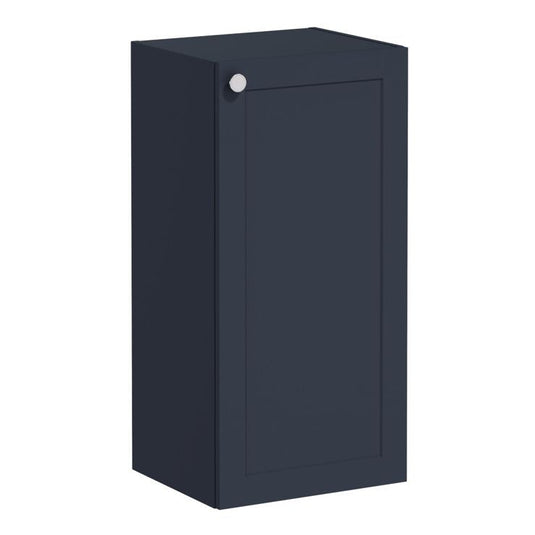 VitrA Root Classic 40cm 1 Door Lower/Base Unit (RH Hinge) | Matt Dark Blue | 68557 - Envy Bathrooms Ltd