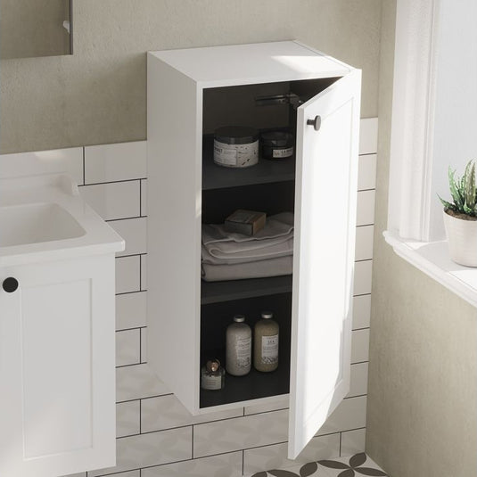 VitrA Root Classic 40cm 1 Door Lower/Base Unit (RH Hinge) | Matt White | 68552 - Envy Bathrooms Ltd