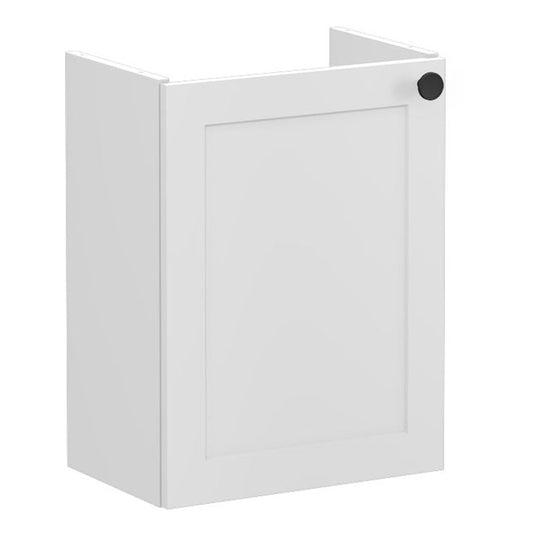 VitrA Root Classic 40cm 1 Door Wall Hung Slim Washbasin Unit (LH Hinge) | Matt Light Grey | 68378 - Envy Bathrooms Ltd