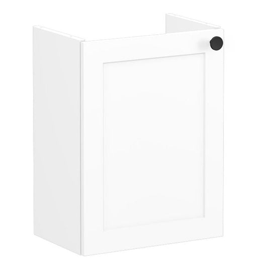 VitrA Root Classic 40cm 1 Door Wall Hung Slim Washbasin Unit (LH Hinge) | Matt White | 68377 - Envy Bathrooms Ltd