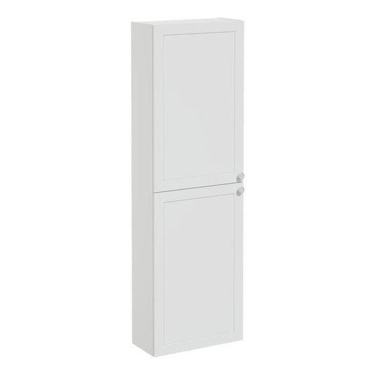 VitrA Root Classic 55cm 2 Door Slim Tall Unit (LH Hinge) | Matt Light Grey | 68539 - Envy Bathrooms Ltd
