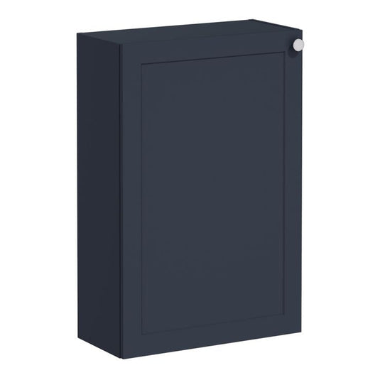 VitrA Root Classic 55cm 1 Door Slim Lower/Base Unit (LH Hinge) | Matt Dark Blue | 68578 - Envy Bathrooms Ltd