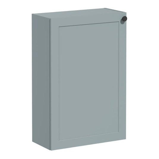 VitrA Root Classic 55cm 1 Door Slim Lower/Base Unit (LH Hinge) | Matt Fjord Green | 68576 - Envy Bathrooms Ltd