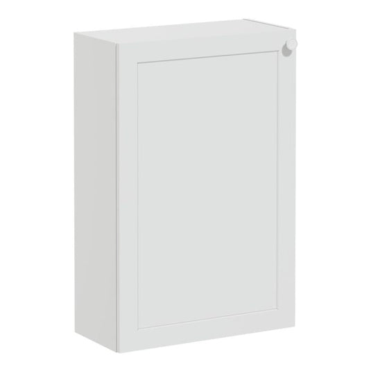 VitrA Root Classic 55cm 1 Door Slim Lower/Base Unit (LH Hinge) | Matt Light Grey | 68574 - Envy Bathrooms Ltd
