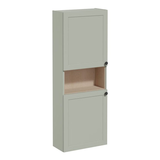 VitrA Root Classic 55cm 2 Door Semi-Tall Unit (LH Hinge) | Matt Retro Green | 68537 - Envy Bathrooms Ltd
