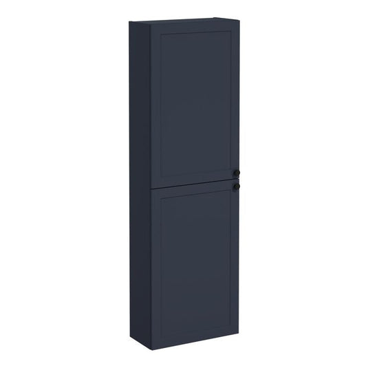 VitrA Root Classic 55cm 2 Door Slim Tall Unit (LH Hinge) | Matt Dark Blue | 68543 - Envy Bathrooms Ltd