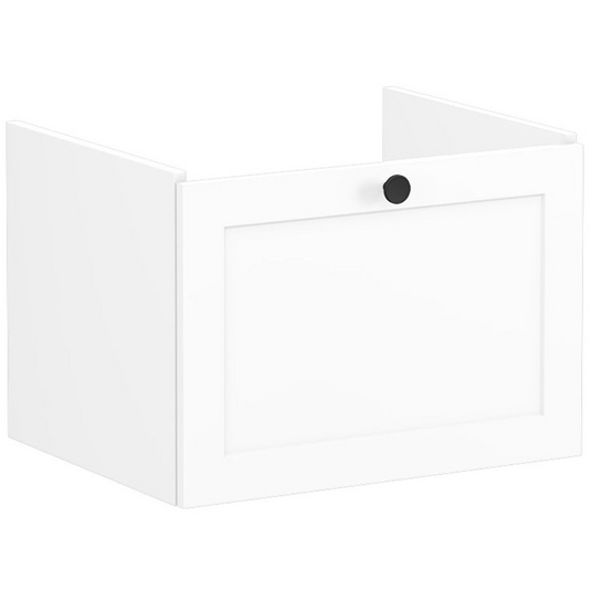 VitrA Root Classic 60cm 1 Drawer Washbasin Unit | Matt White | 68447 - Envy Bathrooms Ltd