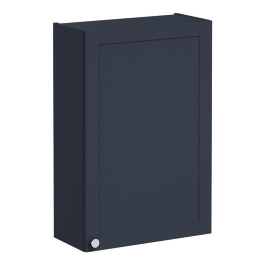 VitrA Root Classic 60cm 1 Door Upper/Wall Unit (RH Hinge) | Matt Dark Blue | 68599 - Envy Bathrooms Ltd