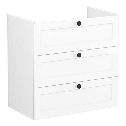 VitrA Root Classic 80cm 3 Drawer Washbasin Unit | Matt White | 68496 - Envy Bathrooms Ltd