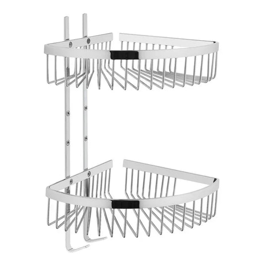 VitrA Root Double Sponge Basket - Chrome - A44160 - Envy Bathrooms Ltd
