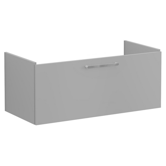 VitrA Root Flat 100cm 1 Drawer Washbasin Unit | Matt Rock Grey | 67936 - Envy Bathrooms Ltd