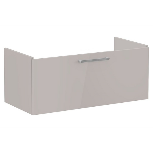 VitrA Root Flat 100cm 1 Drawer Washbasin Unit | Bright Sahara Beige | 67935 - Envy Bathrooms Ltd