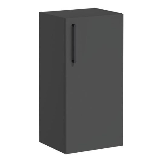VitrA Root Flat 40cm 1 Door Lower/Base Unit (RH Hinge) | Matt Storm Grey | 68031 - Envy Bathrooms Ltd