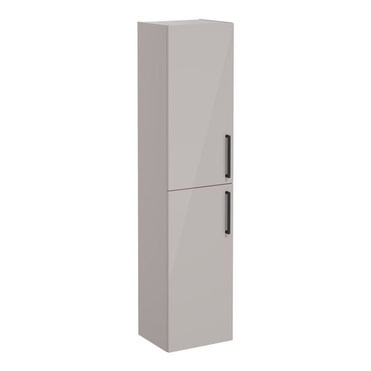 VitrA Root Flat 40cm 2 Door Tall Unit (LH Hinge) | Bright Sahara Beige | 66226 - Envy Bathrooms Ltd