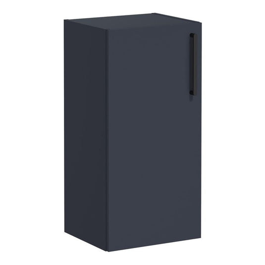VitrA Root Flat 40cm 1 Door Lower/Base Unit (LH Hinge) | Matt Dark Blue | 68028 - Envy Bathrooms Ltd