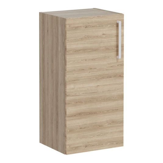 VitrA Root Flat 40cm 1 Door Lower/Base Unit (LH Hinge) | Natural Oak | 66487 - Envy Bathrooms Ltd