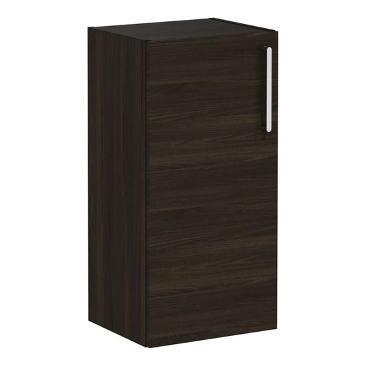 VitrA Root Flat 40cm 1 Door Lower/Base Unit (LH Hinge) | Walnut | 66486 - Envy Bathrooms Ltd