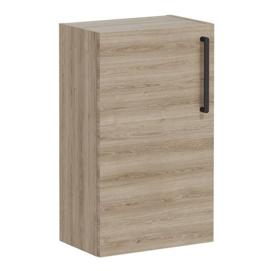 VitrA Root Flat 40cm 1 Door Slim Lower/Base Unit (LH Hinge) | Natural Oak | 66217 - Envy Bathrooms Ltd
