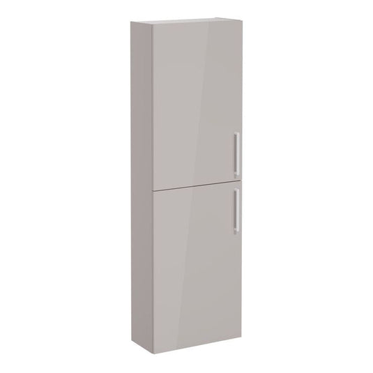 VitrA Root Flat 55cm 2 Door Slim Tall Unit (LH Hinge) | Bright Sahara Beige | 66244 - Envy Bathrooms Ltd