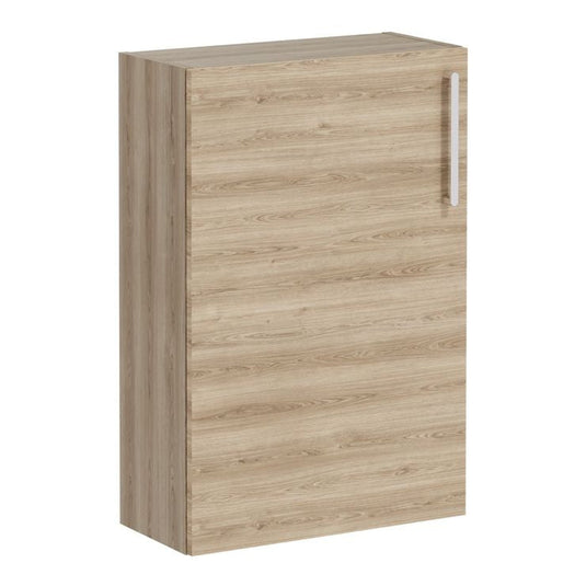 VitrA Root Flat 55cm 1 Door Slim Lower/Base Unit (LH Hinge) | Natural Oak | 66499 - Envy Bathrooms Ltd