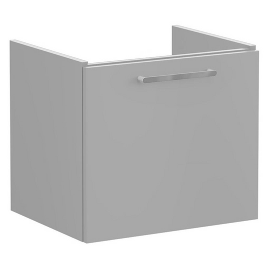 VitrA Root Flat 60cm 1 Drawer Washbasin Unit | Matt Rock Grey | 67916 - Envy Bathrooms Ltd