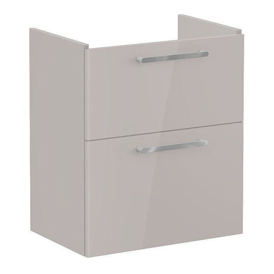VitrA Root Flat 60cm 2 Drawer Slim Washbasin Unit | Bright Sahara Beige | 67855 - Envy Bathrooms Ltd