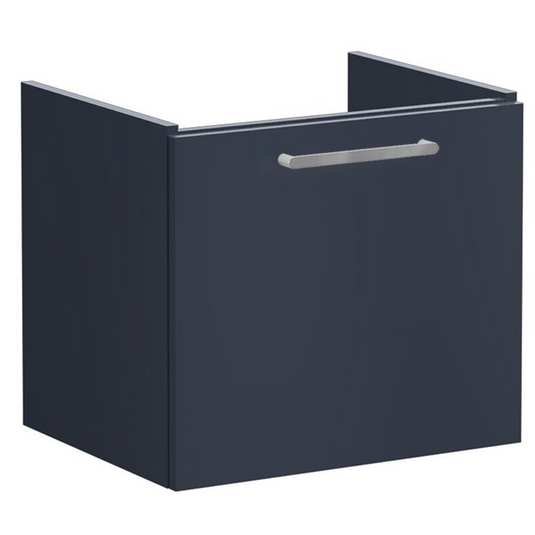 VitrA Root Flat 60cm 1 Drawer Washbasin Unit | Matt Dark Blue | 67918 - Envy Bathrooms Ltd