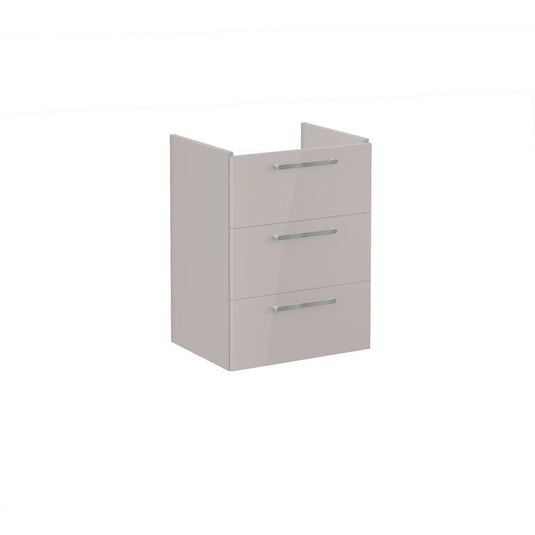 VitrA Root Flat 60cm 3 Drawer Washbasin Unit | Bright Sahara Beige | 67975 - Envy Bathrooms Ltd