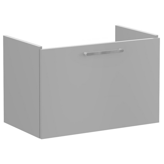 VitrA Root Flat 80cm 1 Drawer Washbasin Unit | Matt Rock Grey | 67926 - Envy Bathrooms Ltd