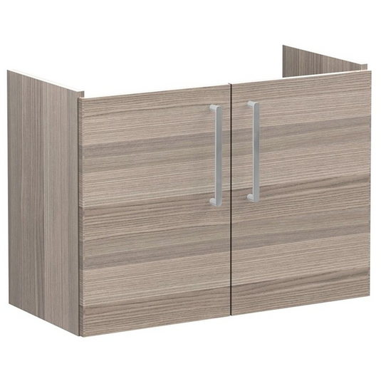 VitrA Root Flat 80cm 2 Door Wall Hung Slim Washbasin Unit | Cordoba | 67851 - Envy Bathrooms Ltd