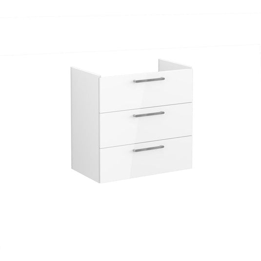 VitrA Root Flat 80cm 3 Drawer Washbasin Unit | High Gloss White | 67982 - Envy Bathrooms Ltd