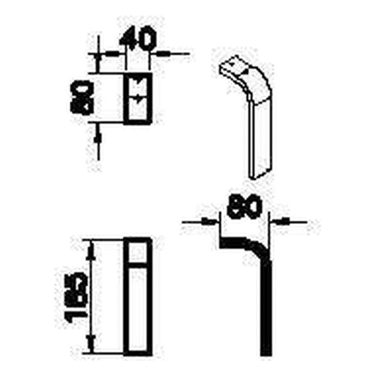 VitrA Root Flat Leg Set for 2/4 Drawer Units | Chrome | 66956 - Envy Bathrooms Ltd