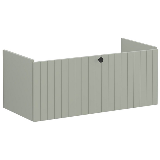 VitrA Root Groove 100cm 1 Drawer Washbasin Unit | Matt Retro Green | 69043 - Envy Bathrooms Ltd