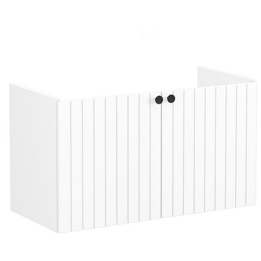 VitrA Root Groove 100cm 2 Door Washbasin Unit | Matt White | 69009 - Envy Bathrooms Ltd