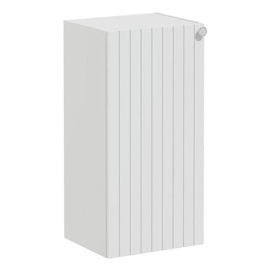 VitrA Root Groove 40cm 1 Door Lower/Base Unit (LH Hinge) | Matt Light Grey | 69122 - Envy Bathrooms Ltd