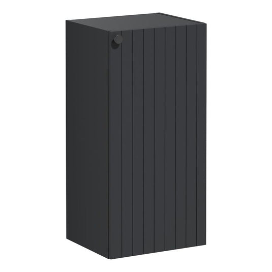 VitrA Root Groove 40cm 1 Door Lower/Base Unit (RH Hinge) | Matt Graphite | 69132 - Envy Bathrooms Ltd