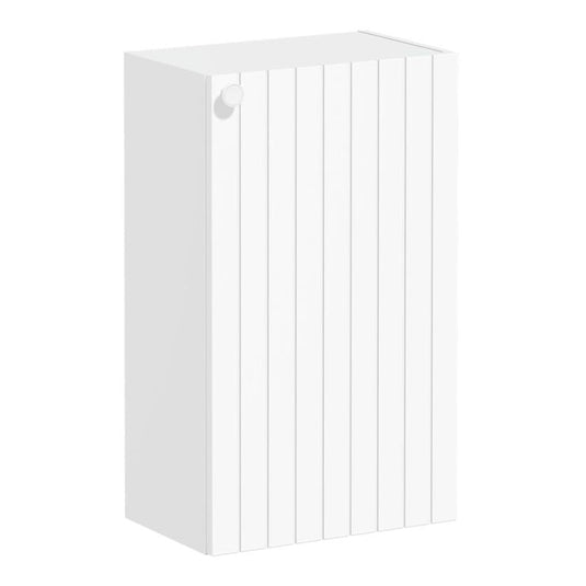 VitrA Root Groove 40cm 1 Door Slim Lower/Base Unit (RH Hinge) | Matt White | 69142 - Envy Bathrooms Ltd