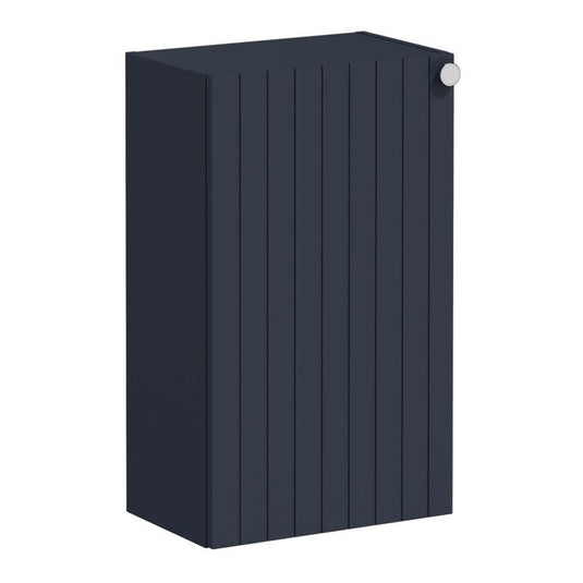 VitrA Root Groove 40cm 1 Door Slim Lower/Base Unit (LH Hinge) | Matt Dark Blue | 69140 - Envy Bathrooms Ltd