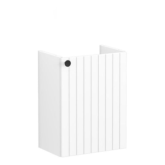 VitrA Root Groove 40cm 1 Door Wall Hung Slim Washbasin Unit (RH Hinge) | Matt White | 68960 - Envy Bathrooms Ltd