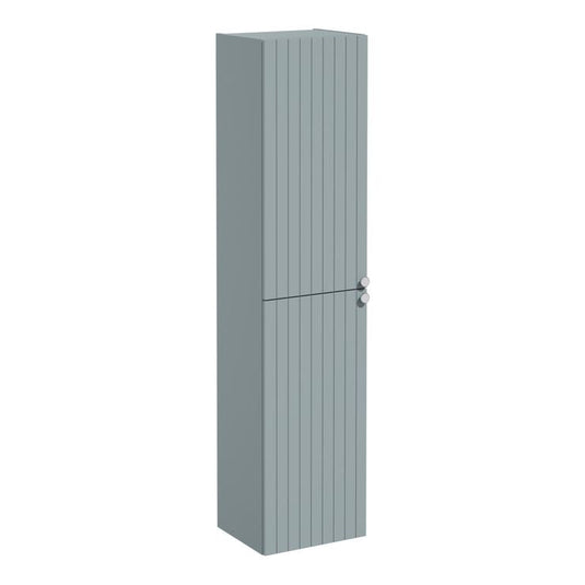 VitrA Root Groove 40cm 2 Door Tall Unit (LH Hinge) | Matt Fjord Green | 69089 - Envy Bathrooms Ltd
