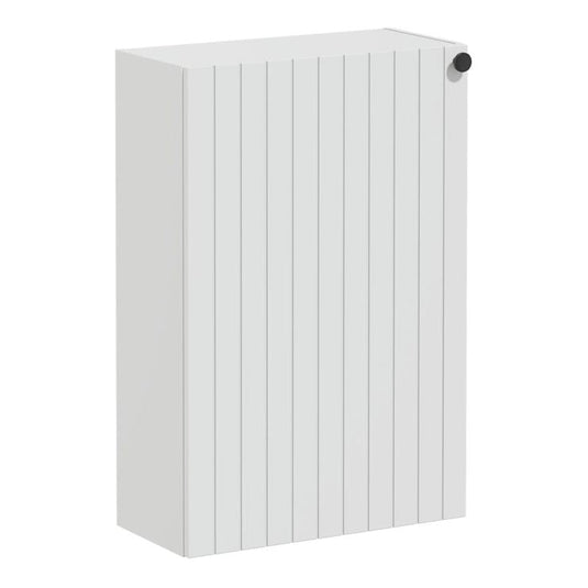 VitrA Root Groove 55cm 1 Door Slim Lower/Base Unit (LH Hinge) | Matt Light Grey | 69150 - Envy Bathrooms Ltd