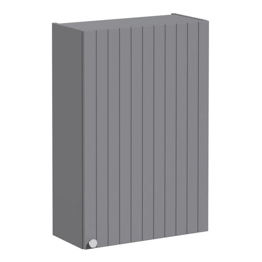 VitrA Root Groove 55cm 1 Door Slim Lower/Base Unit (RH Hinge) | Matt Grey | 69158 - Envy Bathrooms Ltd