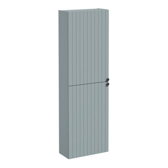 VitrA Root Groove 55cm 2 Door Slim Tall Unit (LH Hinge) | Matt Fjord Green | 69117 - Envy Bathrooms Ltd