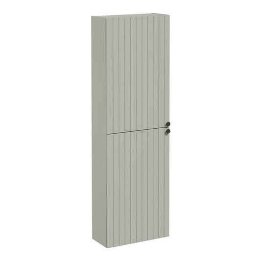 VitrA Root Groove 55cm 2 Door Slim Tall Unit (LH Hinge) | Matt Retro Green | 69120 - Envy Bathrooms Ltd