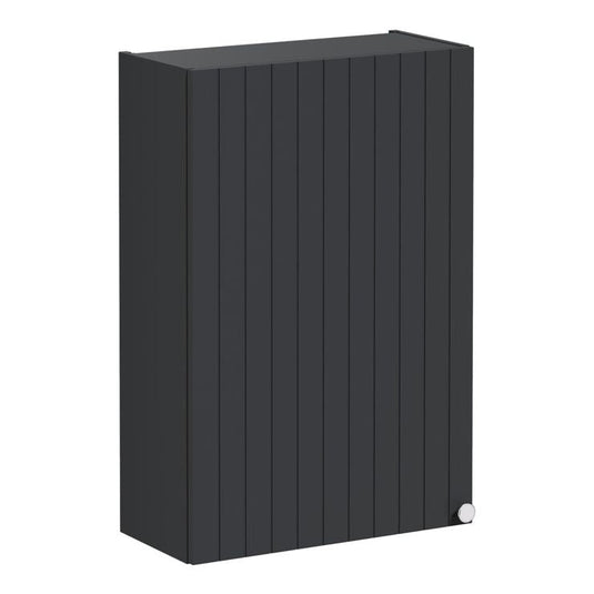 VitrA Root Groove 60cm 1 Door Upper/Wall Unit (LH Hinge) | Matt Graphite | 69167 - Envy Bathrooms Ltd
